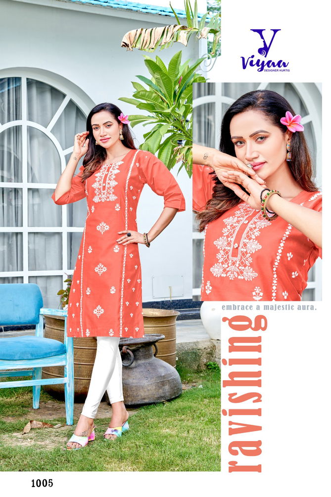 Rang Rasiya V1 By Viyaa Modal Chanderi Designer Kurtis Catalog